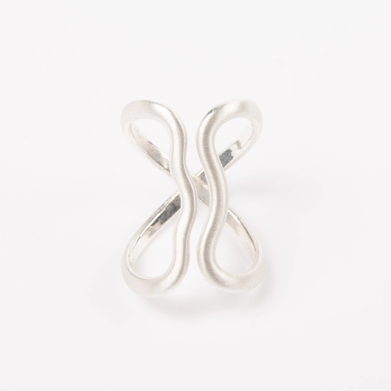 Skjerfring Twist⎜ Sølv