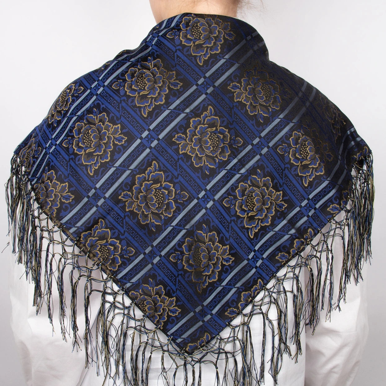 Evita Silkeskjerf Frynset  ⎮  90x90cm  ⎮  20