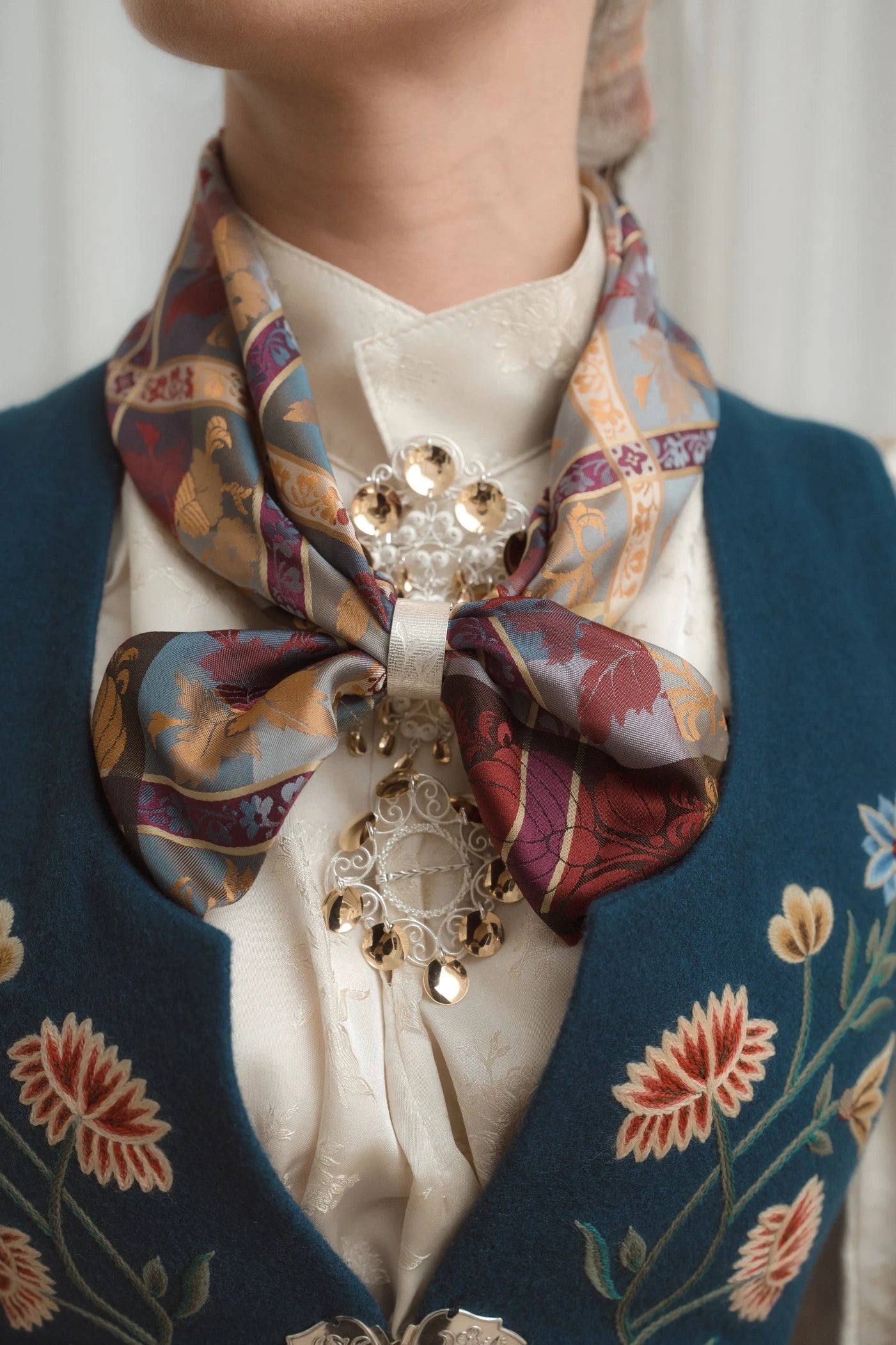 Skjerfring Blomst ⎜ Sølv