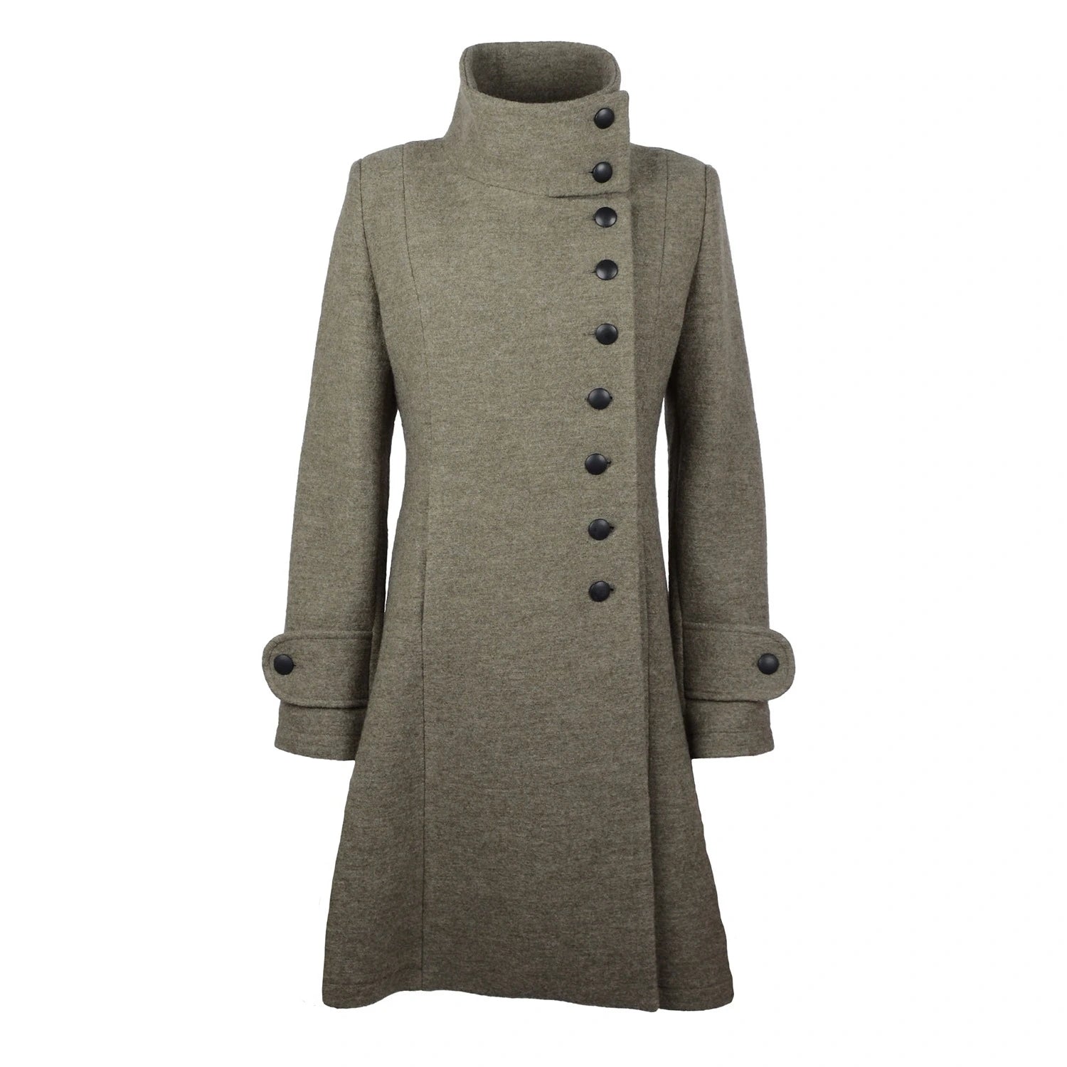 Helle ullkåpe  ⎮  Lysgrønn melert