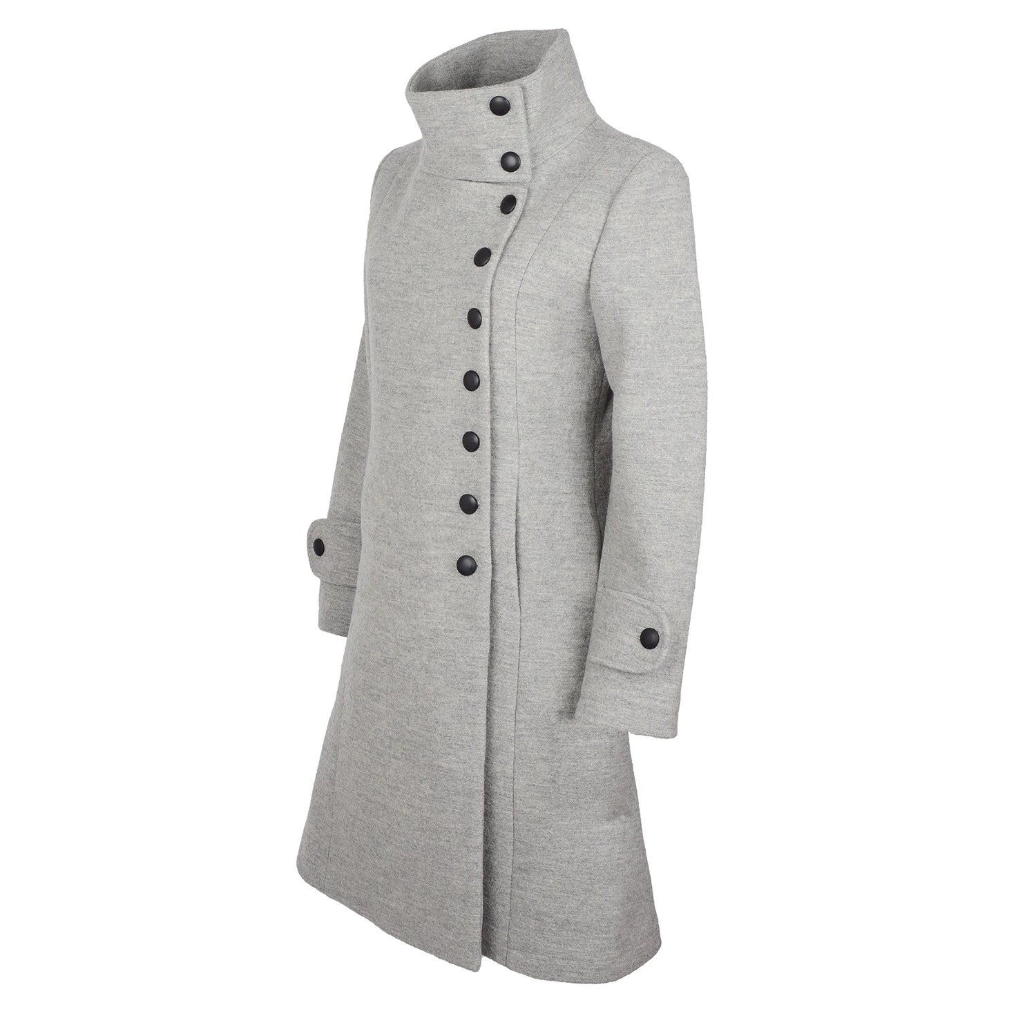 Helle ullkåpe  ⎮  Lysgrå melert